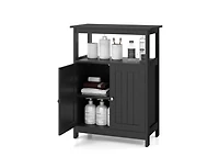 Slickblue Bathroom Floor Cabinet Freestanding Storage Organizer with Open Compartment