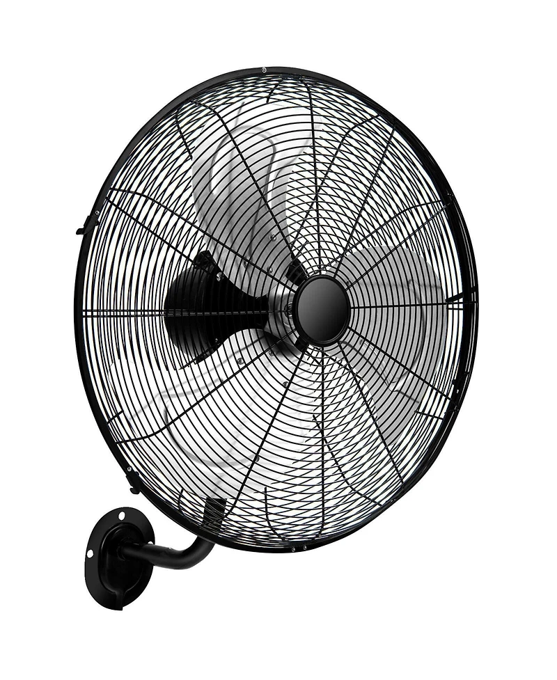 Mecale 20 Inch Wall Mount Fan with Aluminum Fan Blades, Industrial 3-Speed Oscillating Metal Wall Fan, Heavy Duty Wall Mount Fan for Shop, Commercial,