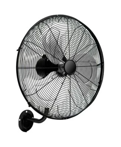 Mecale 20 Inch Wall Mount Fan With Aluminum Fan Blades Industrial 3 Speed Oscillating Metal Wall Fan Heavy Duty Wall Mount Fan For Shop Commercial Garage Warehouse Workshops Factory