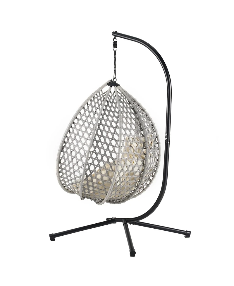 Mondawe Versatile Hanging Egg Chair for Indoor and Outdoor Use