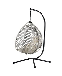 Mondawe Versatile Hanging Egg Chair for Indoor and Outdoor Use