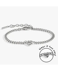 Alex and Ani Oui Non Heart Inline Bracelet
