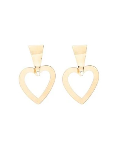 Sohi Womens Heart Drop Earrings