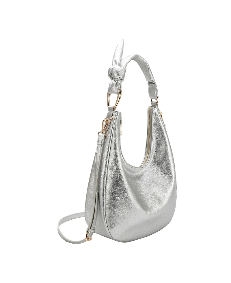 Melie Bianco Lilie Crinkle Medium Shoulder Bag