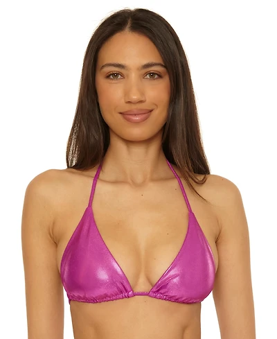 Becca Women's Liquid Metal Triangle Bikini Top