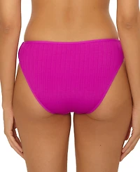 Becca Women's Crinkle Crush Pucker Stripe Hipster Bikini Bottoms