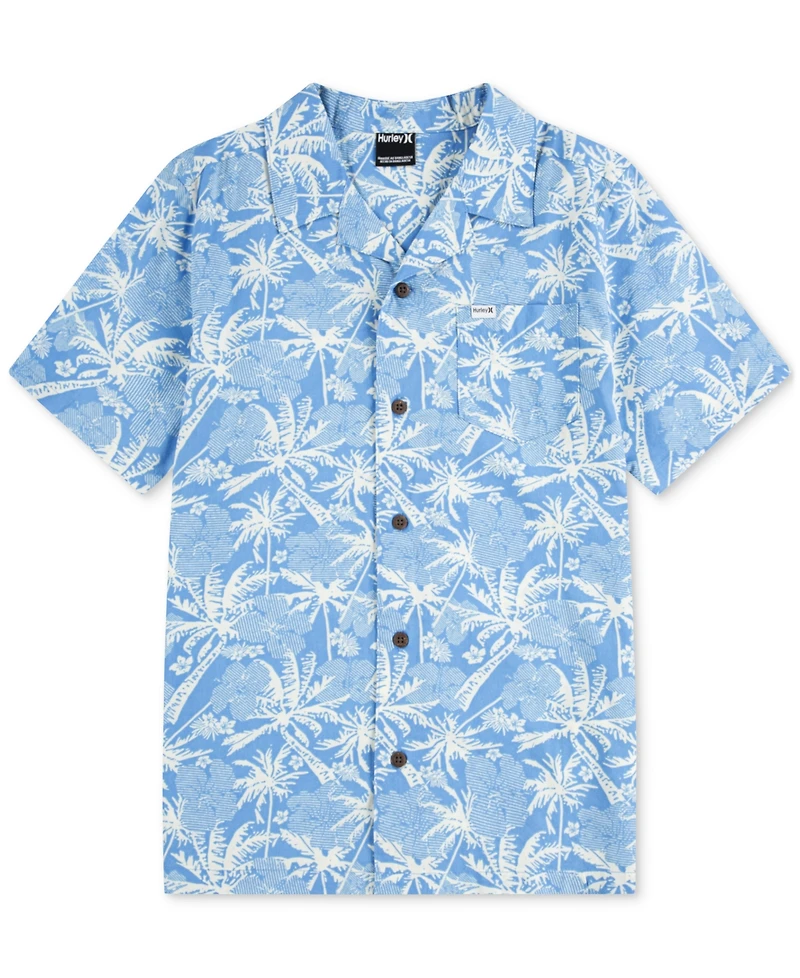 Hurley Big Boys Short-Sleeve Printed Camp Shirt