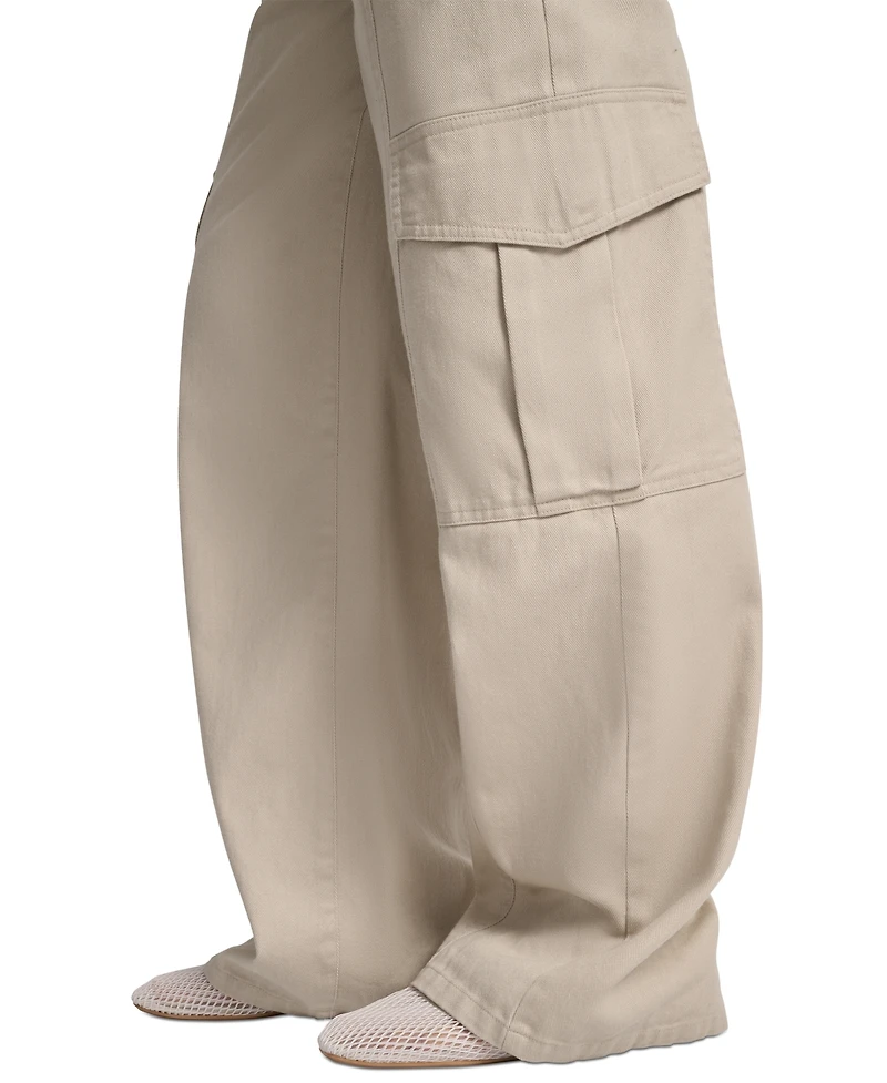 Dkny Jeans Women's High Rise Cotton Cargo