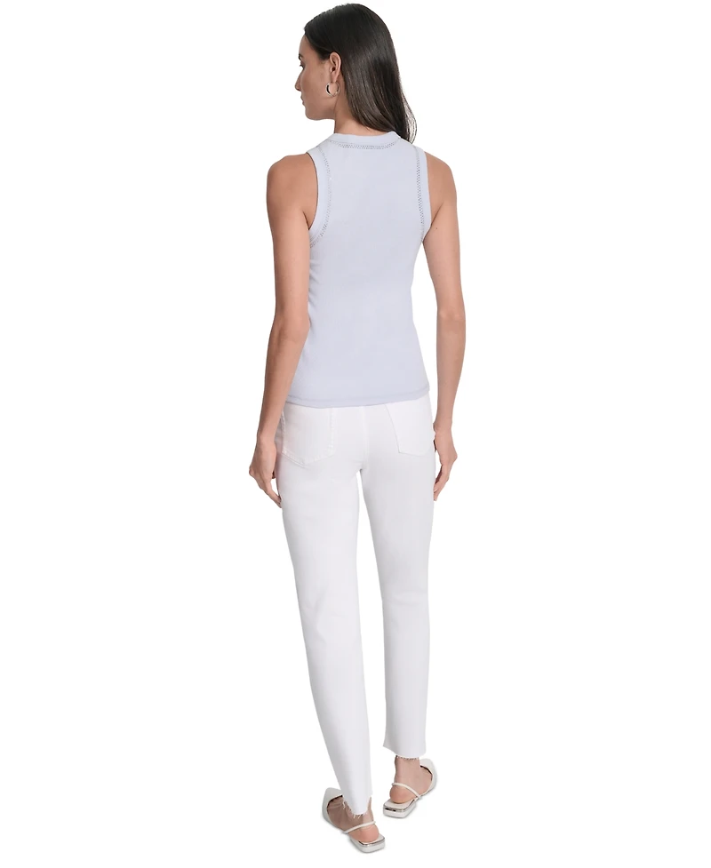 Dkny Jeans Women's Studded Crewneck Tank
