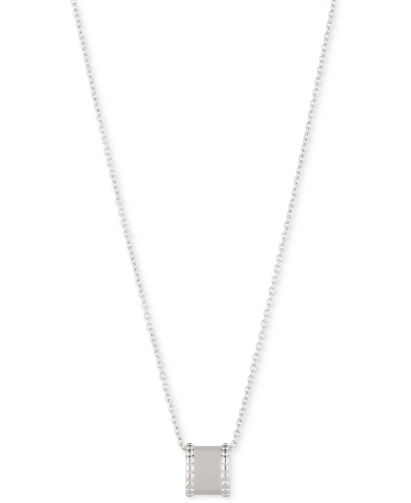 Lauren Ralph Lauren Sterling Silver Ring Pendant Necklace, 16" + 3" extender