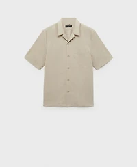 Mango Men's Chest Pocket Regular-Fit Shirt