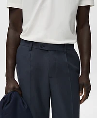 Mango Men's Cotton Tapered Crop Pants
