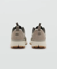 Mango Men's Lace-Up Panel Sneakers