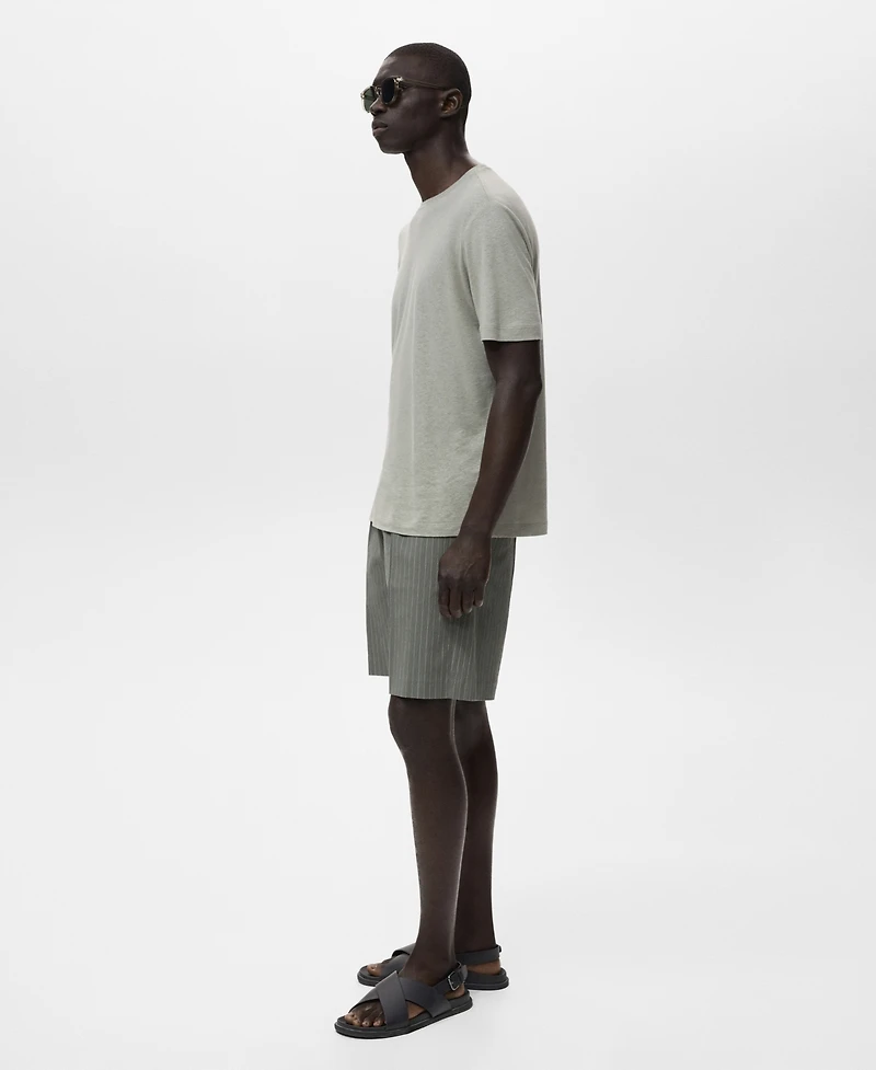 Mango Men's Slim-Fit Chino Cotton Bermuda Shorts