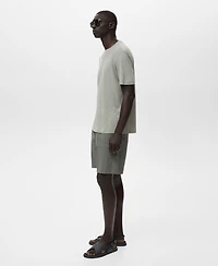 Mango Men's Slim-Fit Chino Cotton Bermuda Shorts