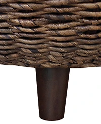 Gallerie Decor 31.5" Woven Rattan Stonebridge Coffee Table