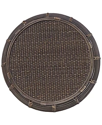 Gallerie Decor 20" Java Rattan Handwoven End Table