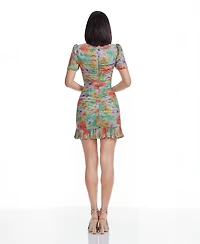 Dress the Population Chandler Women's Metallic Short-Sleeve Bodycon