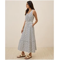 Pact Women's Organic Cotton Relaxed Slub Tank Maxi Dress