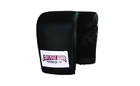 Deluxe Boxing Bag Gloves, Top-Grain Leather, Shock-Absorbing Padding, Elastic Wrist, Lightweight & Durable, Perfect for Boxing & Training, Black