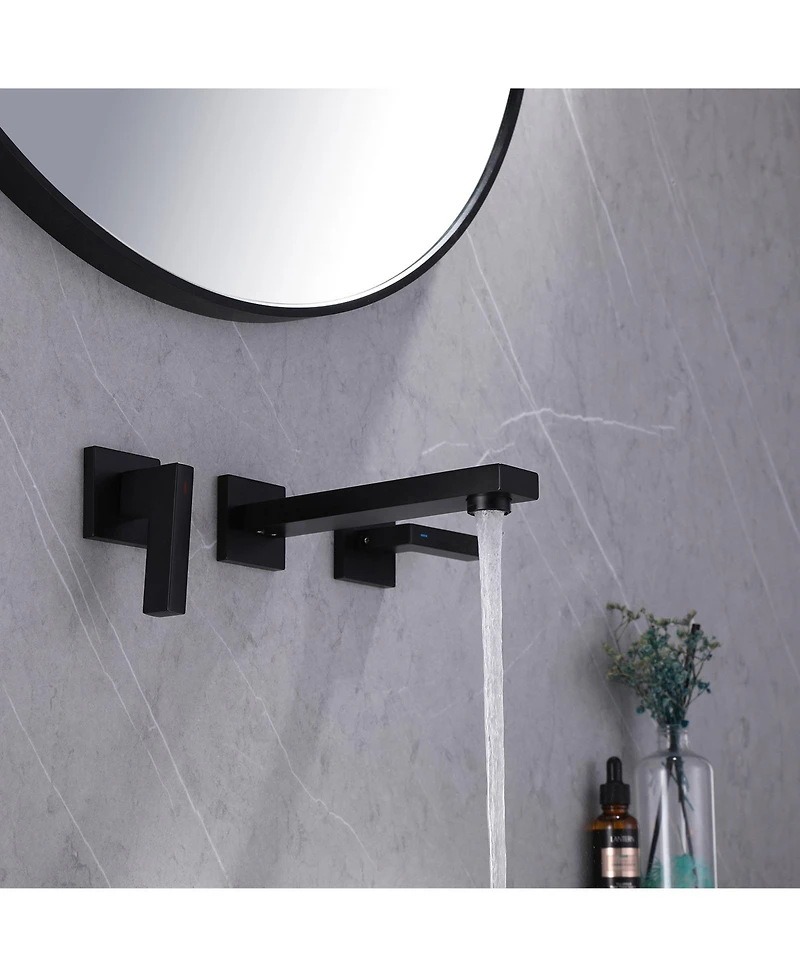 Greenspring Two-Handle Wall Mounted Bathroom Faucet