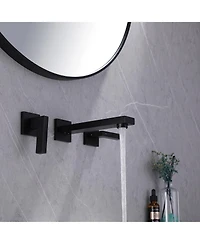 Greenspring Two-Handle Wall Mounted Bathroom Faucet