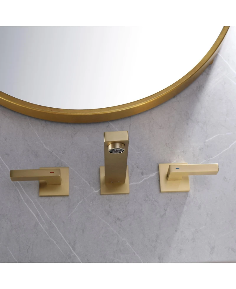 Greenspring Two-Handle Wall Mounted Bathroom Faucet