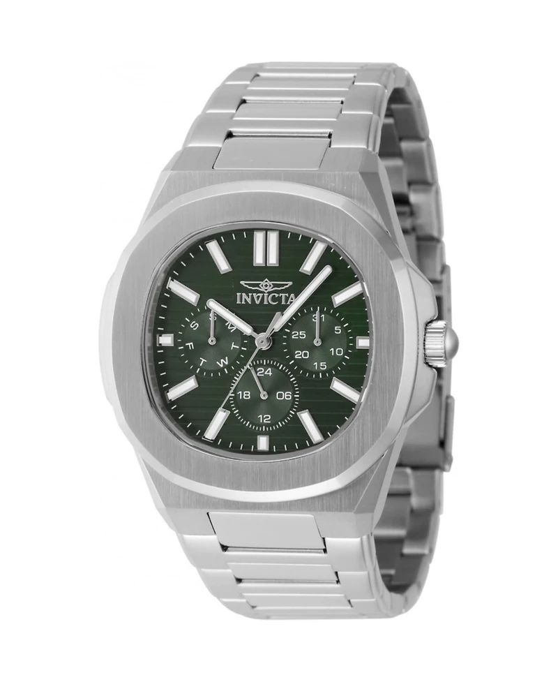 Invicta Men's 48329 Speedway Quartz 3 Hand Green Dial Watch