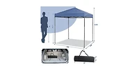6.6 x 6.6 Feet Outdoor Pop-up Canopy Tent with Upf 50+ Sun Protection
