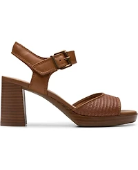 Clarks Collection Women's Ambyrlyn Faye Block Heel Sandals