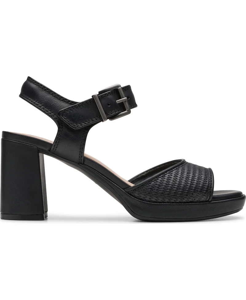 Clarks Collection Women's Ambyrlyn Faye Block Heel Sandals
