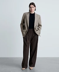 Mango Women's Double-Breasted Jacket