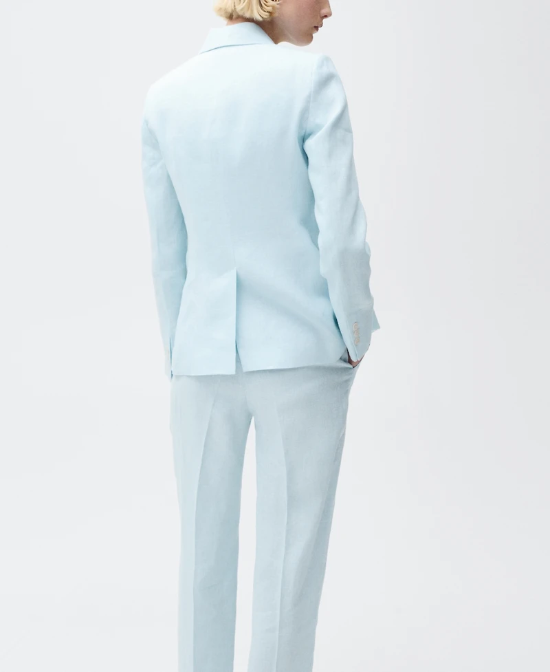 Mango Women's Linen Suit Jacket