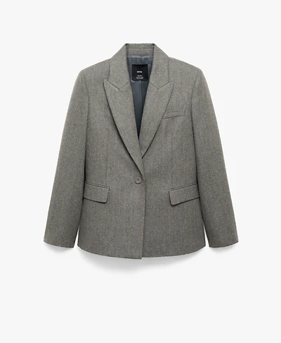 Mango Women's Virgin Wool Suit Jacket