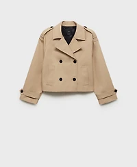 Mango Women's Double-Breasted Jacket