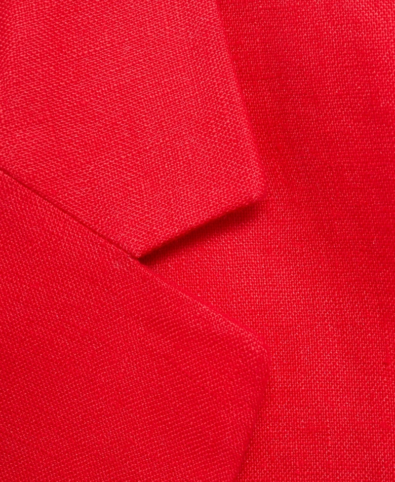 Mango Women's Double-Breasted Linen Suit Jacket