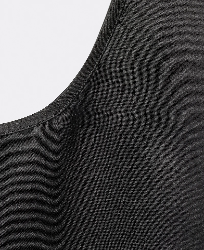 Mango Women's Wide Straps Silk Top