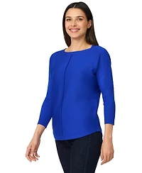 Melissa Paige Women's Dolman Button-Back Sweater