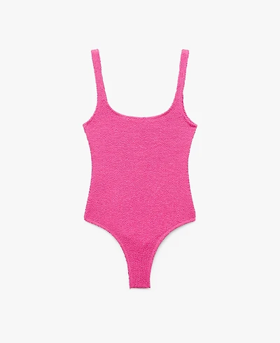 Mango Women's Textured Swimsuit