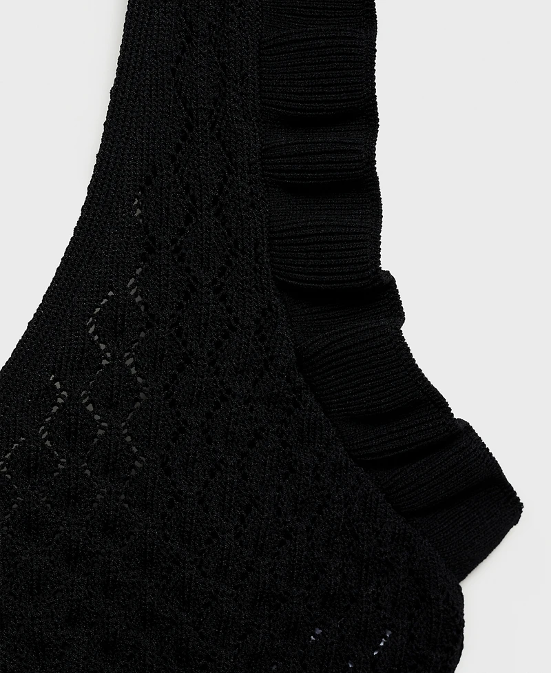 Mango Women's Back Bow Detail Crop Top