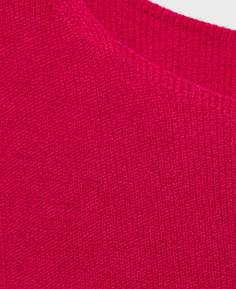 Mango Women's Fine Ribbed Knit Top