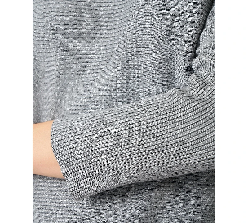 Melissa Paige Women's Boat-Neck Diamond-Knit Dolman-Sleeve Sweater