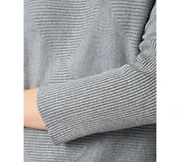 Melissa Paige Women's Boat-Neck Diamond-Knit Dolman-Sleeve Sweater