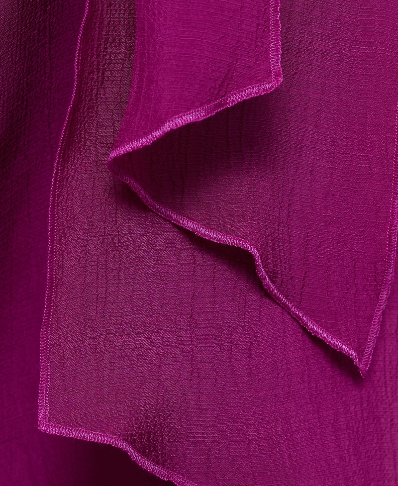 Mango Women's Flower Detail Long Satin Top