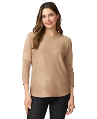Melissa Paige Women's Boat-Neck Diamond-Knit Dolman-Sleeve Sweater