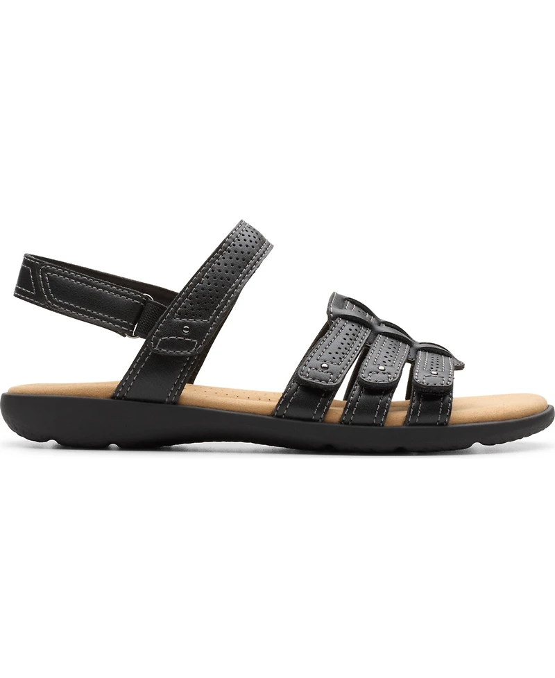Clarks Collection Women's Elizabelle Kay Riptape Flat Sandals