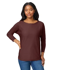 Melissa Paige Women's Boatneck Button-Back Dolman-Sleeve Sweater