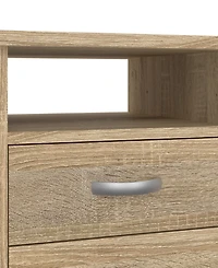 Tvilum 29.76" Wood 5 Drawer Desk