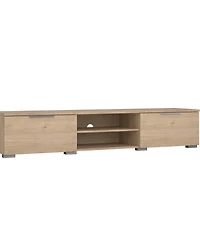 Tvilum 13.3" Wood 2 Drawer 2 Shelf Tv Stand