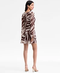 Alex & Sophia Juniors' Zebra-Print Mini Dress